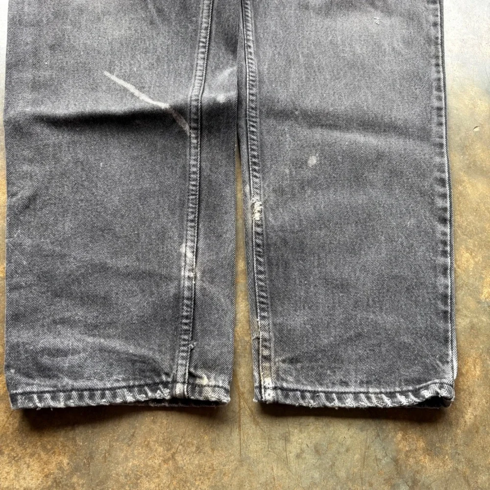 Vintage Levis 550‎ Orange Tab Relaxed Fit Tapered Leg Black Jeans Mens 34x32 90s